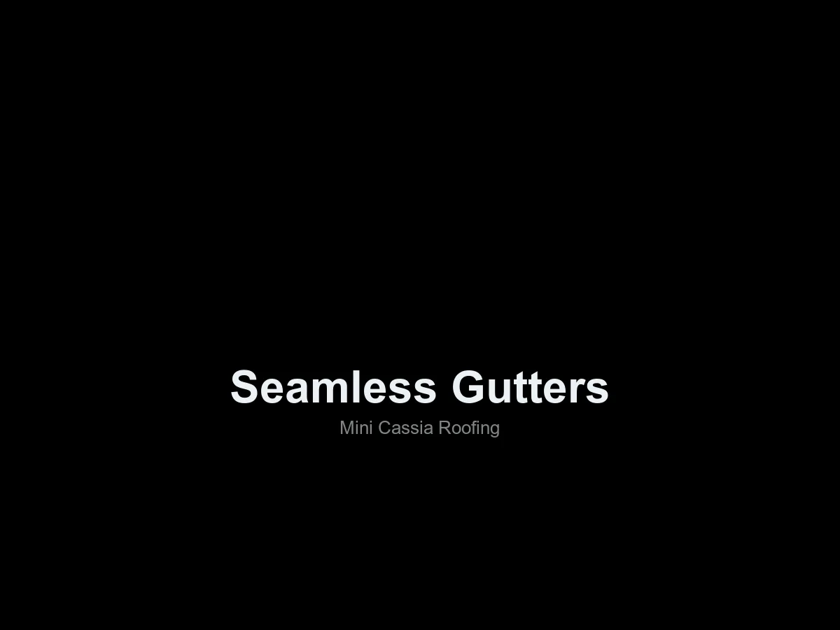 Seamless Gutters, roofing in the Mini-Cassia area, Idaho