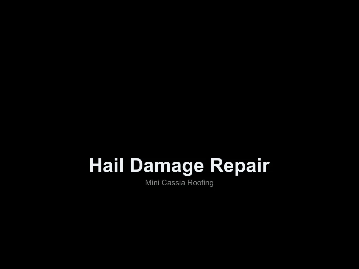 Hail Damage Repair, roofing in the Mini-Cassia area, Idaho